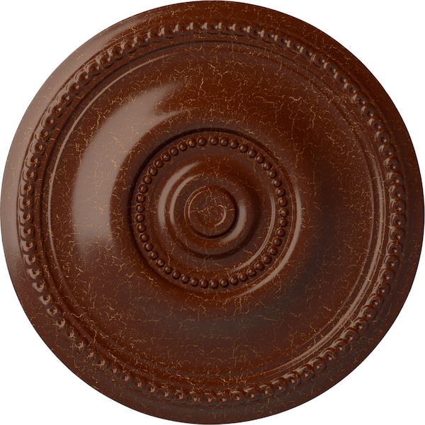 Ekena Millwork Raynor Ceiling Medallion (Fits Canopies up to 6"), 20 5/8"OD x 1 3/8"P, Burnished Mahogany Crackle CM20BEBMC - main